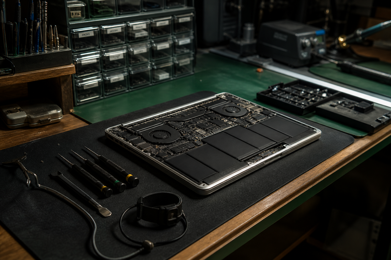 Computer repair bench